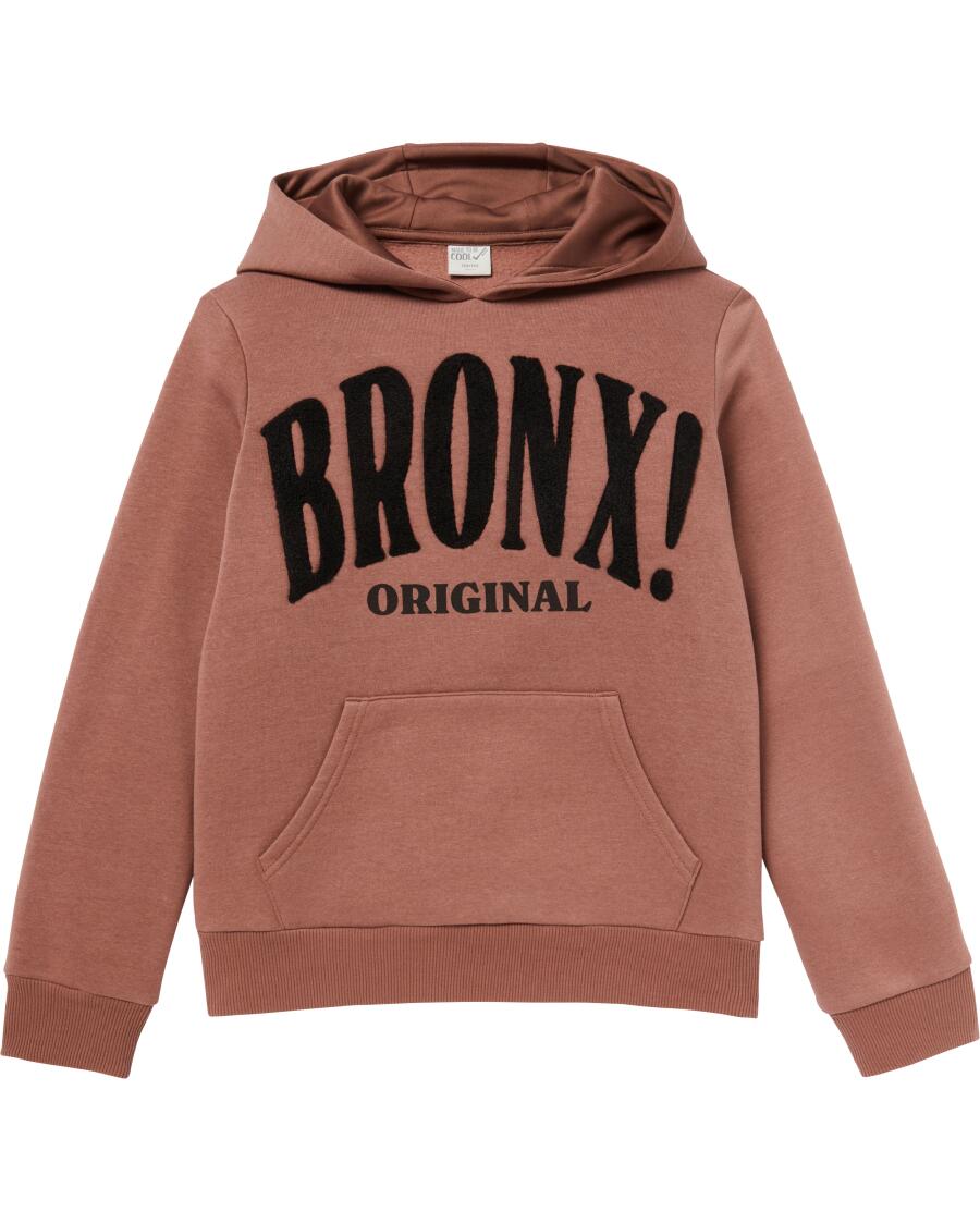 Sweater met capuchon bruin