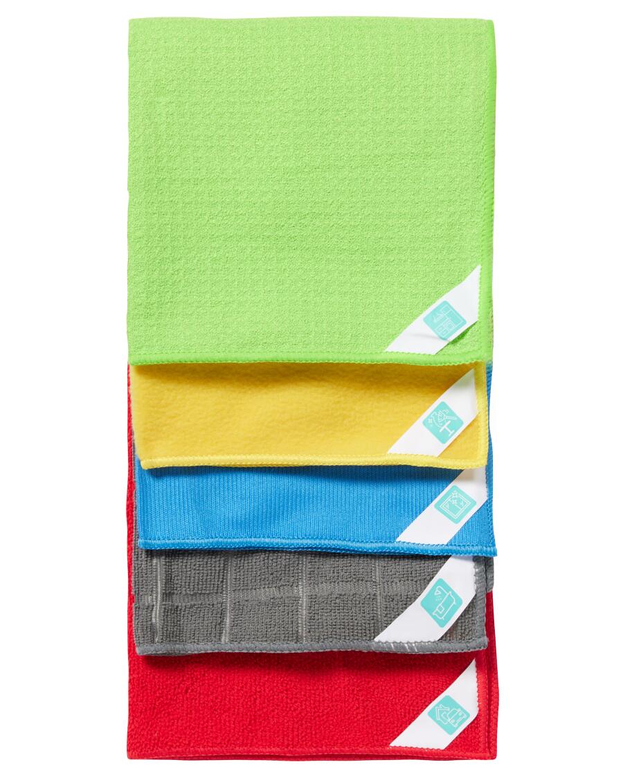 Strapazierfähige Mikrofasertücher bunt