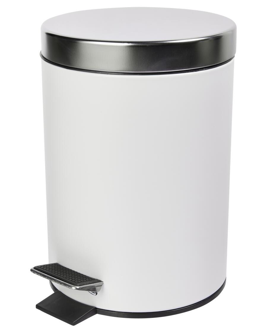 Mülleimer weiß/schwarz