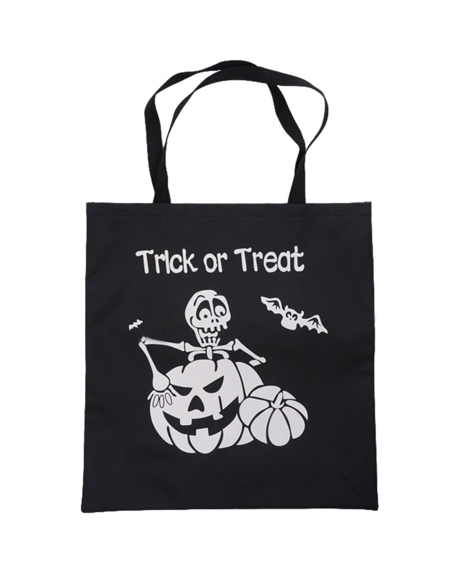 Süßigkeitentasche Halloween schwarz/weiß
