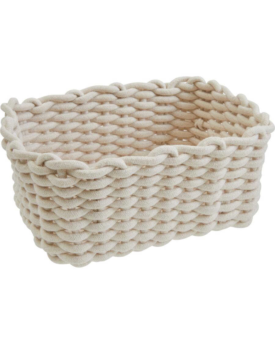 Aufbewahrungskorb Kordeln Beige