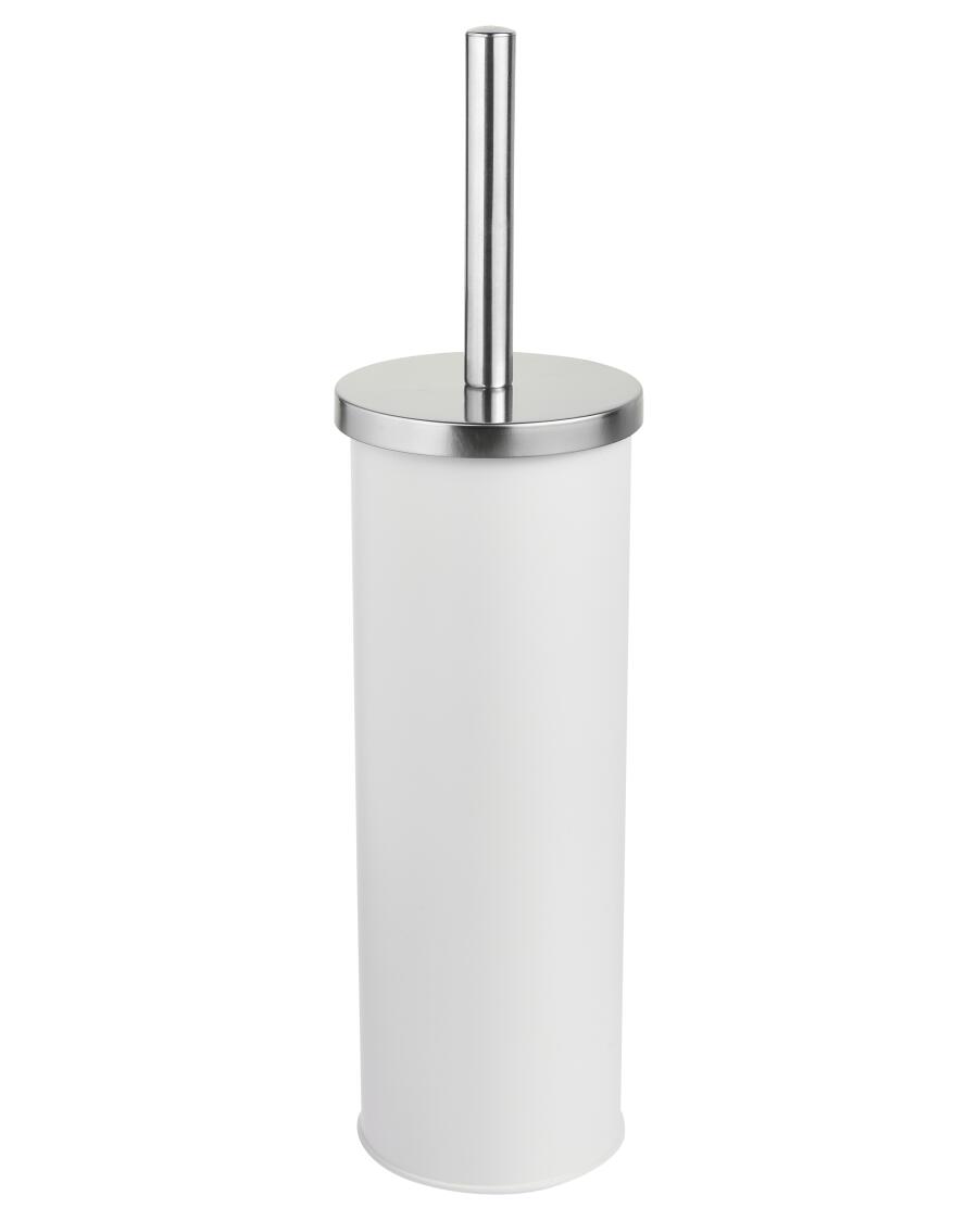 WC-Bürste mit Metallbehälter silber
