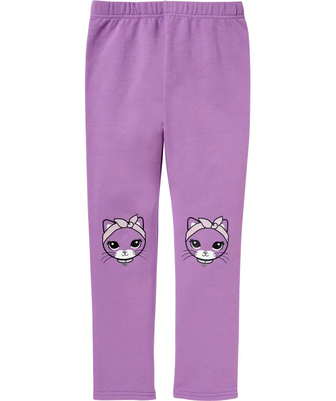 Thermo-Leggings mit Katzenprint