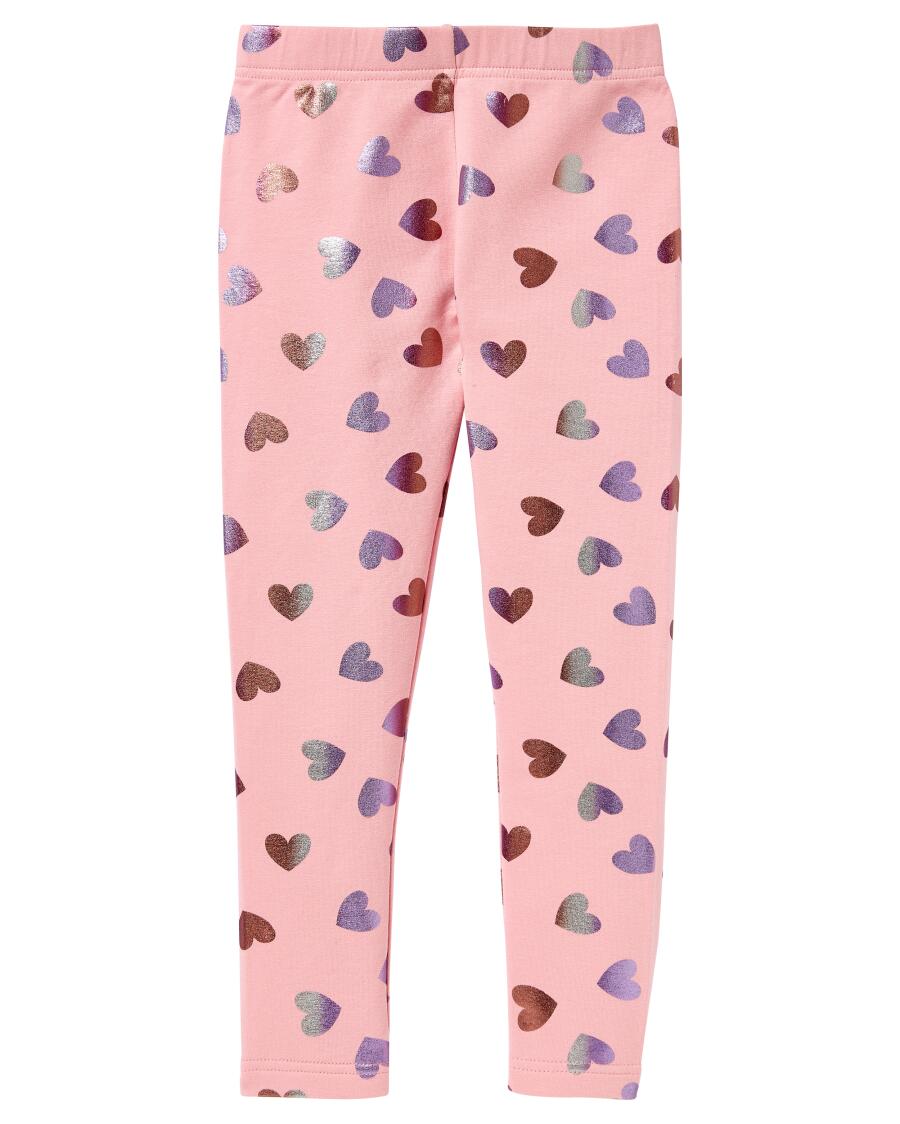 Thermo-Leggings Herzen rosa