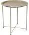 Stolik boczny z metalu brązowy