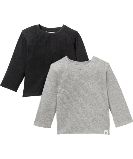 Gerippte Langarmshirts