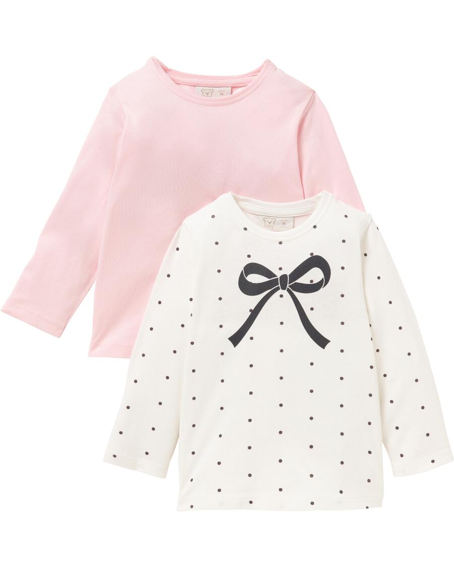 Shirt met lange mouwen Dubbelpak roze