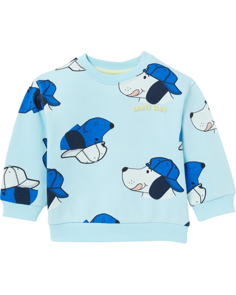 Sweatshirt aus Baumwolle aqua