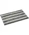 Maritime Badematte grau gestreift