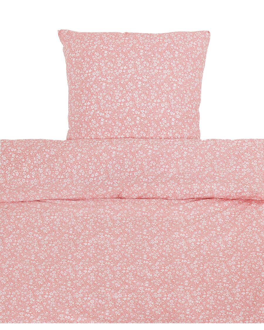 Bavlněné povlečení květinové pink růžová