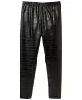 Thermo-Leggings Krokodillederoptik