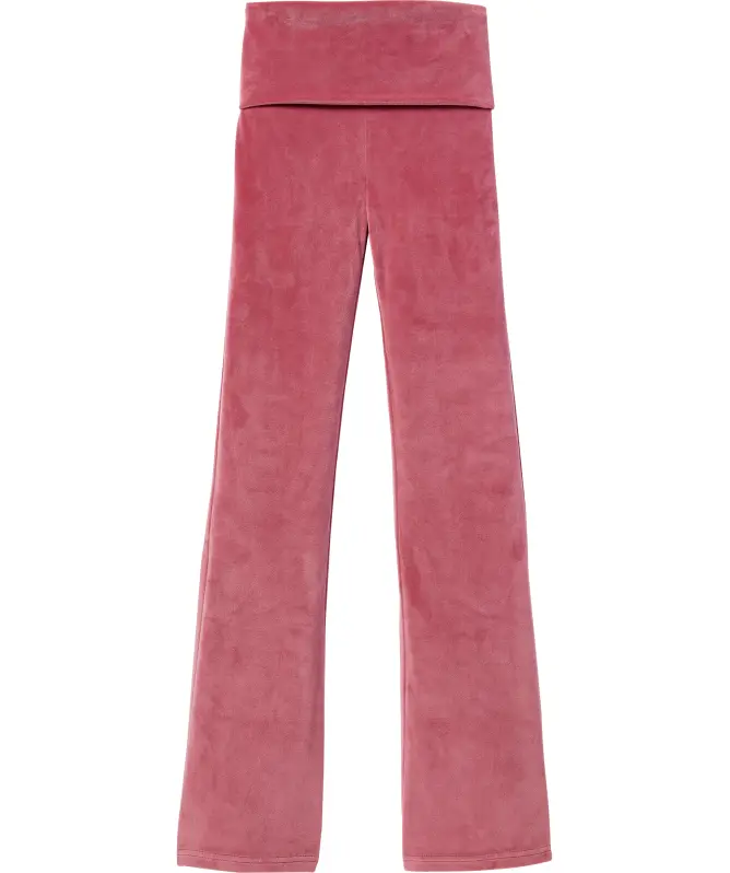 Bootcut-Leggings aus Samt