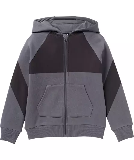 Sport-Sweatjacke mit Nylon-Einsätzen