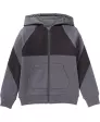Sweatjack met nylon inzetstukken
