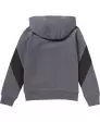 Sweatjack met nylon inzetstukken