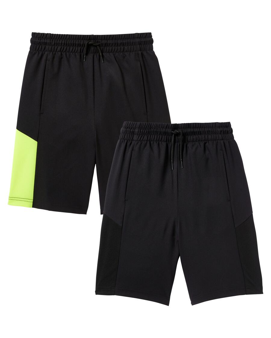 Sport-Shorts mit Taschen schwarz/schwarz