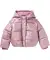 Glänzende Steppjacke rosa