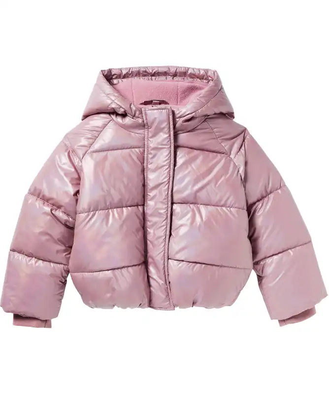 Glänzende Steppjacke