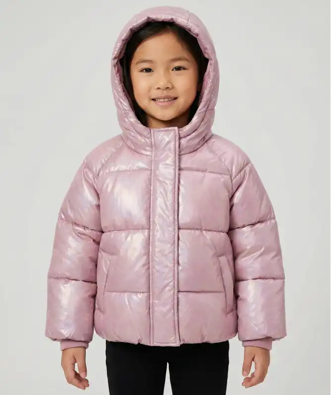 Lesklá prošívaná bunda