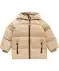 Steppjacke mit Kapuze naturfarben