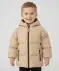 Prošívaná bunda s kapucí přírodní