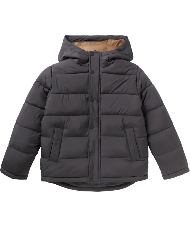 Steppjacke in Dunkelgrau