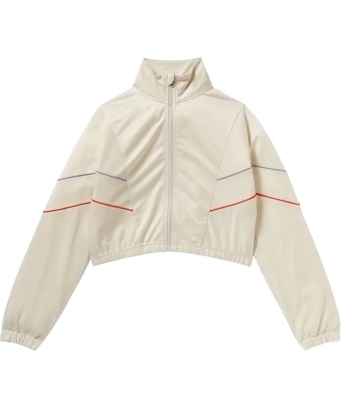 Sportjacke mit Kontrastnähten