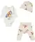 Newborn Mütze + Body + Hose weiß