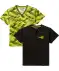 Sport T-shirt zwart/zwart bedrukt