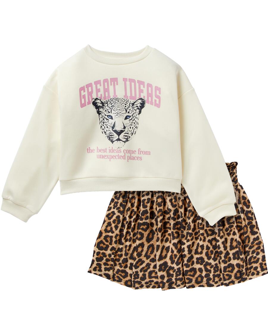 Bluza + spódnica kolor naturalny