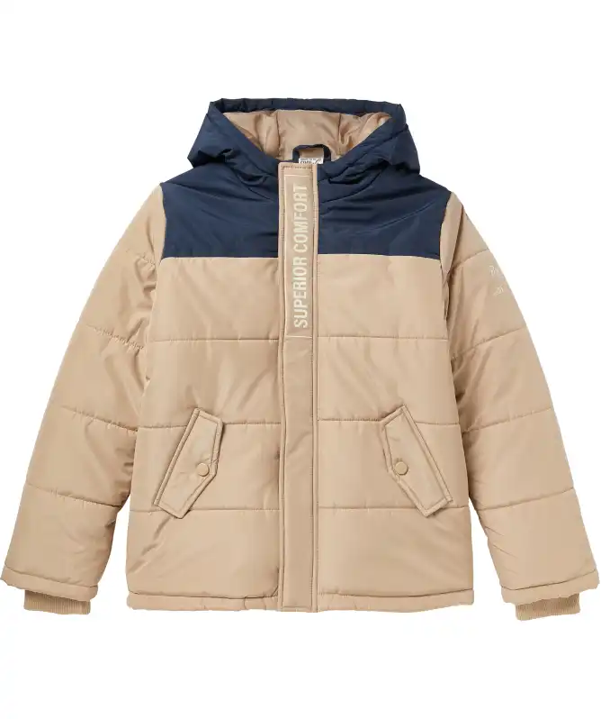 Prošívaná bunda s kapucí