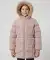 Gewatteerde jas lichtviolet