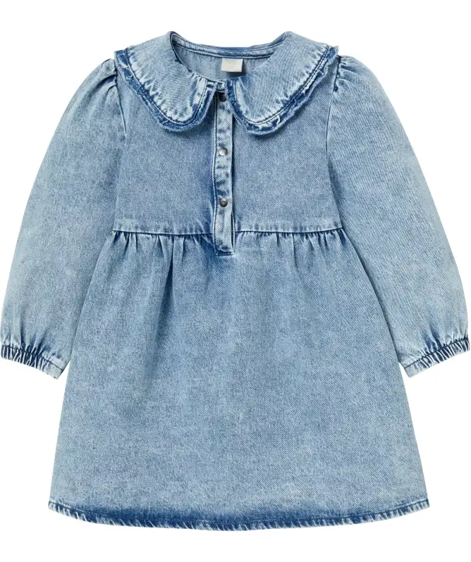 Jeanskleid mit Kragen