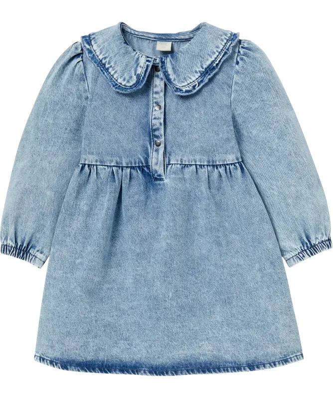 Jeanskleid mit Kragen