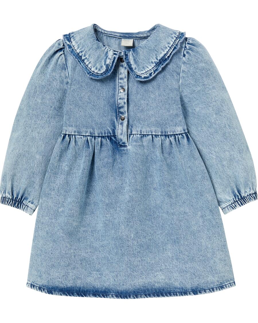 Jeanskleid mit Kragen jeansblau hell
