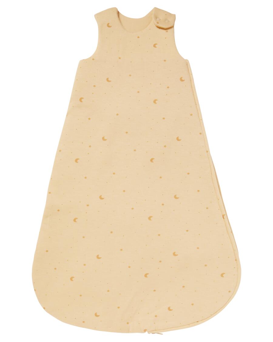 Schlafsack mit Mondsicheln und Sternen fr Mdchen, naturfarben