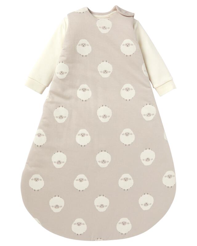 Sleeping bag with sheep for baby girls, light grey — KiK, authentic German product in Morocco