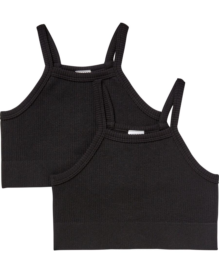 Bustiers mit Rippstruktur schwarz