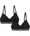 Zachte BH's met belettering zwart