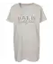 Bigshirt mit Allover-Print grau melange