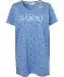 Bigshirt mit Allover-Print blau