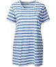 blauw gestreept