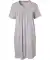 Nachthemd gebloemd grijs bedrukt
