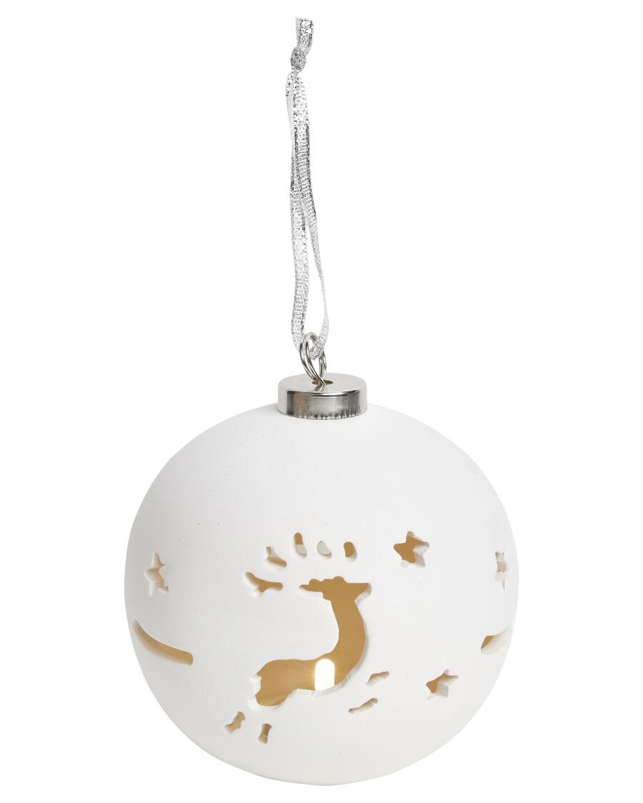 Świąteczna bombka LED różne wzory, ok. 8,5 x 10 cm