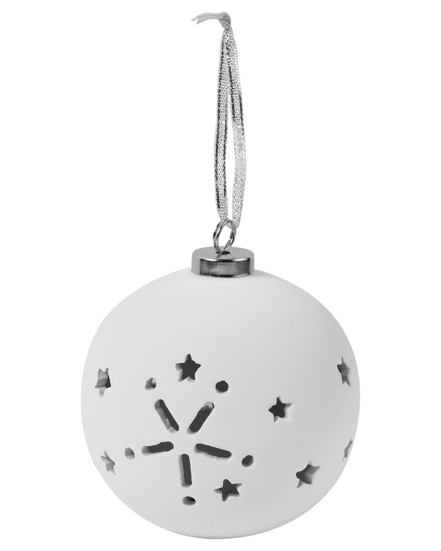 LED-Kugel Weihnachten grau melange