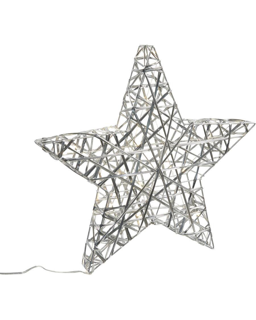 LED-Stern Weihnachten silber