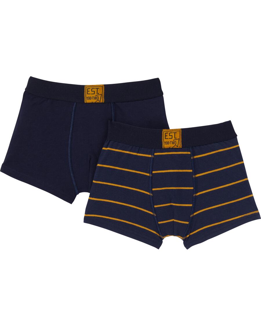 Retro boxershorts donkerblauw
