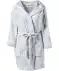 Kuscheliger Fleece-Bademantel hellgrau