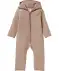 Onesie van merinowol lichtbruin