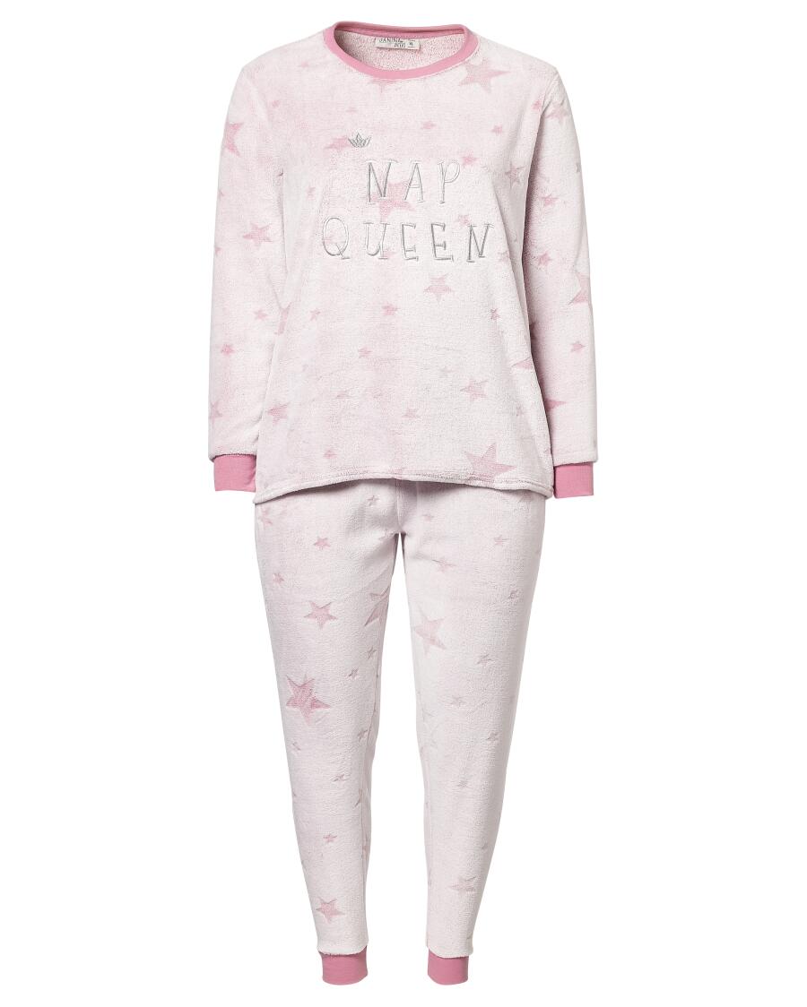 Pyjama mit Stickerei altrosa